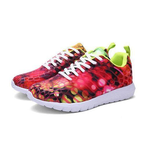 Men And Women Lovers Shoes Fashionable Camouflage Casual Sport Shoes Lace Up Running Shoes