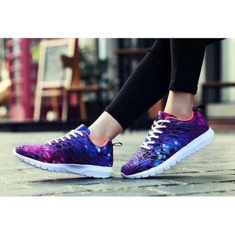 Men And Women Lovers Shoes Fashionable Camouflage Casual Sport Shoes Lace Up Running Shoes