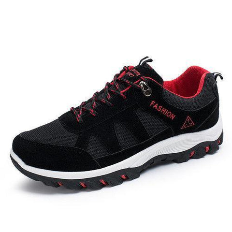 Men Sport Shoes Breathable Seude Round Toe Sneakers Lace UP Casual Outsides Shoes