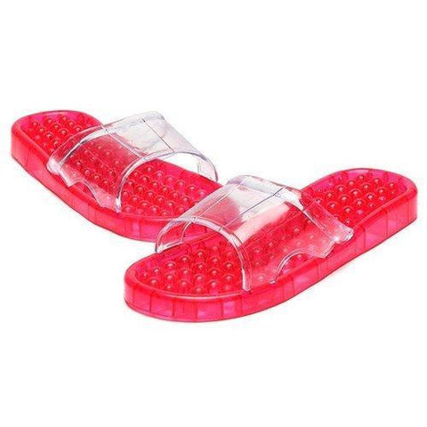 Crystal Transparent Massage Indoor Flat Slip On Casual Home Shoes