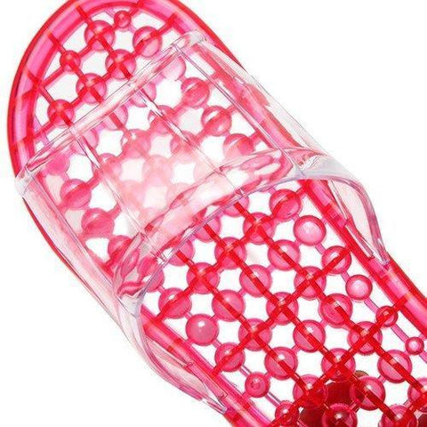 Crystal Transparent Massage Indoor Flat Slip On Casual Home Shoes