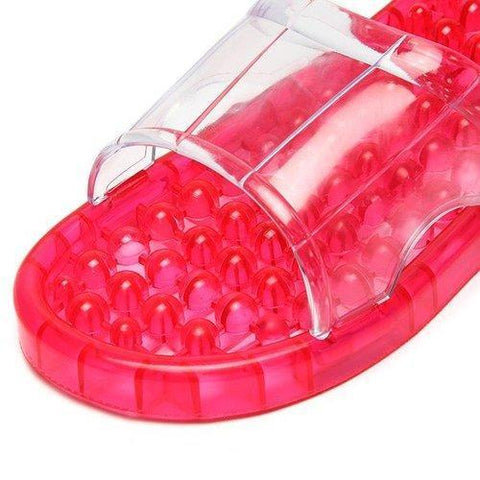 Crystal Transparent Massage Indoor Flat Slip On Casual Home Shoes