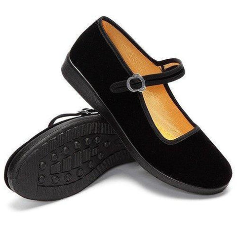 Black Buckle Casual Shoes