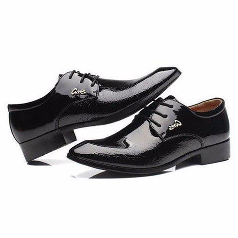 Mesh Dress Pointed Toe Lace Up Metal Flat Formal Business Office Shoes