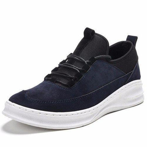 Stitching Color Match Suede Casual Running Sport Shoes