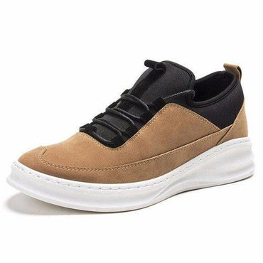 Stitching Color Match Suede Casual Running Sport Shoes