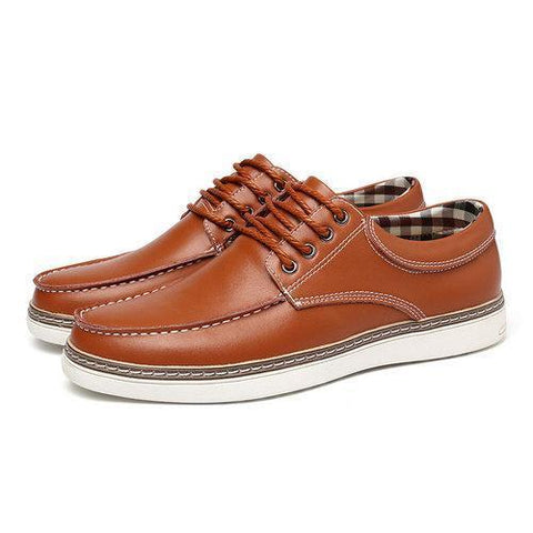 Large Size Men British Style Classic Oxfords Lace Up Casual