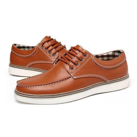 Large Size Men British Style Classic Oxfords Lace Up Casual