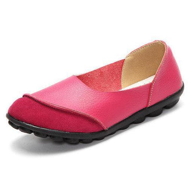 Big Size Color Match Soft Comfy Ballet Pattern Casual Flat Shoes