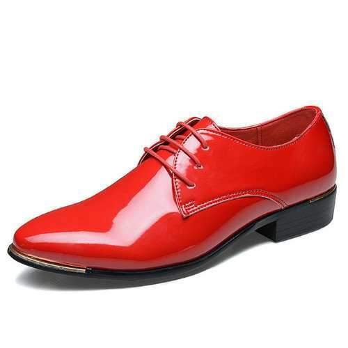 Men Patent Leather Dress Shoes