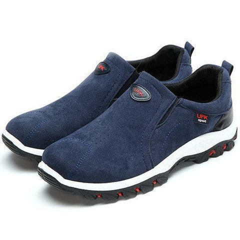 Men Hiking Suede Breathable Slip Resistant Slip On Outdoor S