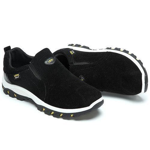 Men Hiking Suede Breathable Slip Resistant Slip On Outdoor S