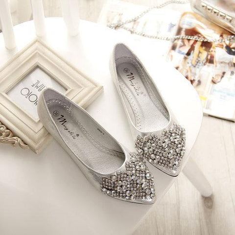 Big Size Rhinestone Shoes