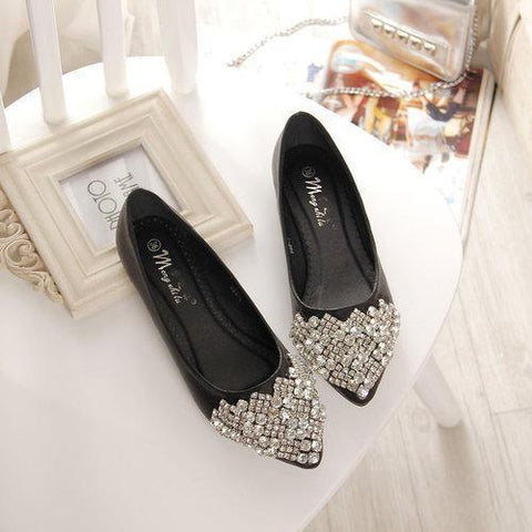 Big Size Rhinestone Shoes