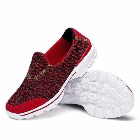 Colorful Breathable Soft Sole Sport Casual Running Slip On Shoes