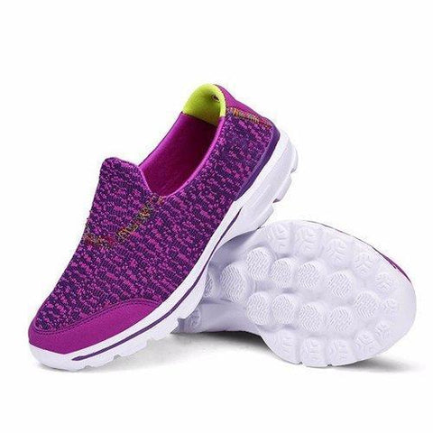 Colorful Breathable Soft Sole Sport Casual Running Slip On Shoes