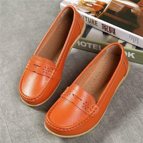 Big Size Pattern Leather Shoes