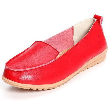 Pure Color Loafers Slip On Flat Casual Shoes For Women