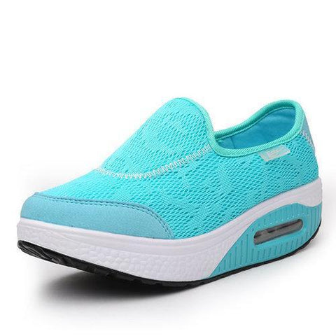 Breathable Rocker Sole Platform Casual Shoes