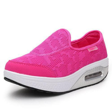 Breathable Rocker Sole Platform Casual Shoes