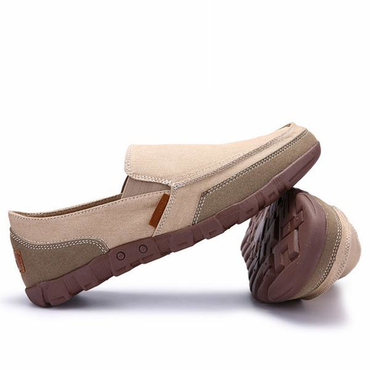 Large Size Men Washed Canvas Soft Lazy Shoes Slip On Casual Loafers