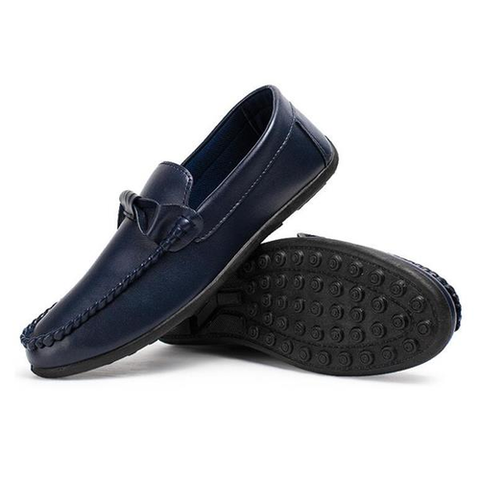 Men British Style Bow Decoration Laze Shoes Flat Casual Loafers