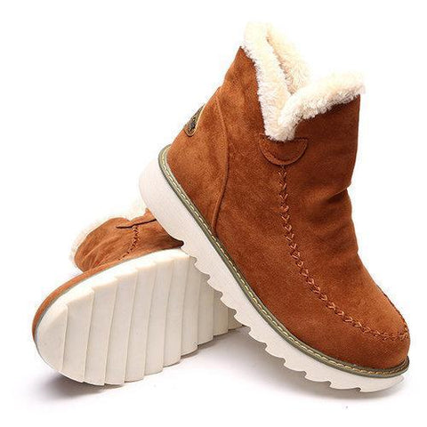 Warm Fur Lining Winter Ankle Snow Boots