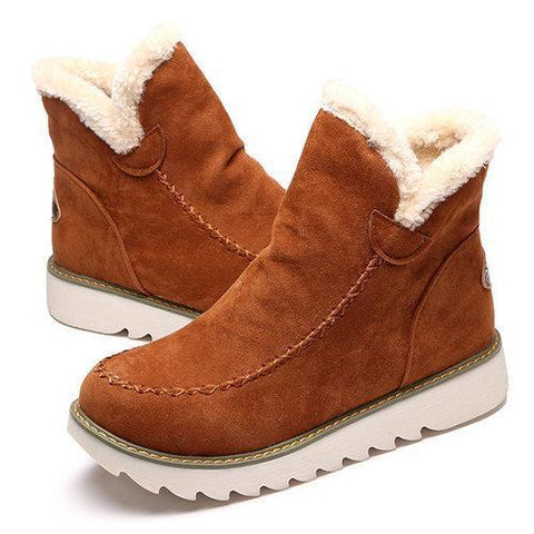 Warm Fur Lining Winter Ankle Snow Boots