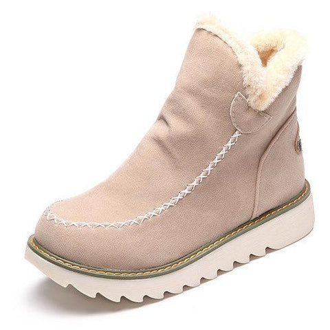 Warm Fur Lining Winter Ankle Snow Boots