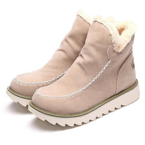 Warm Fur Lining Winter Ankle Snow Boots