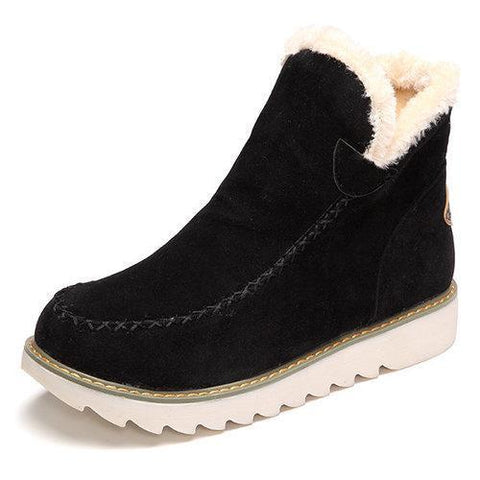 Warm Fur Lining Winter Ankle Snow Boots