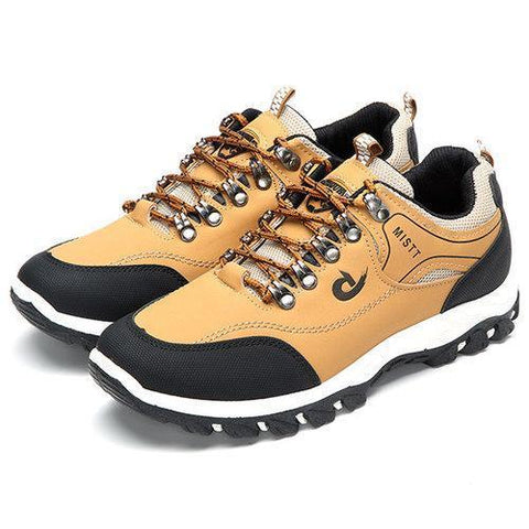 Men Hiking Metal Buckle Shock-absorbing Outdoor Sneakers