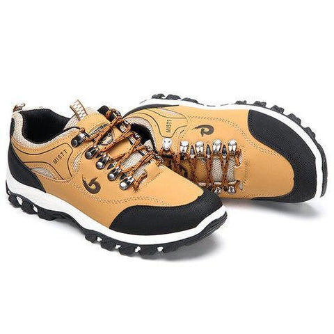 Men Hiking Metal Buckle Shock-absorbing Outdoor Sneakers