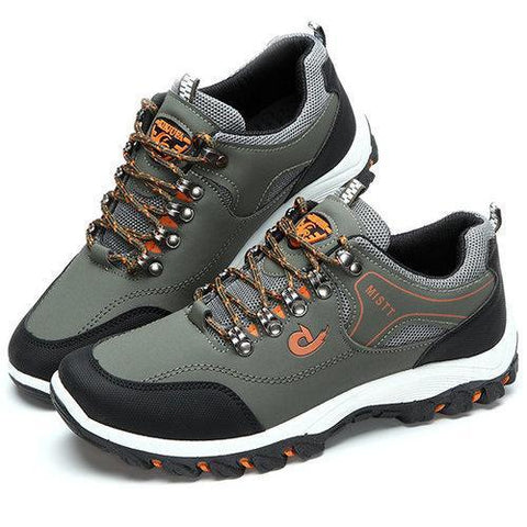 Men Hiking Metal Buckle Shock-absorbing Outdoor Sneakers