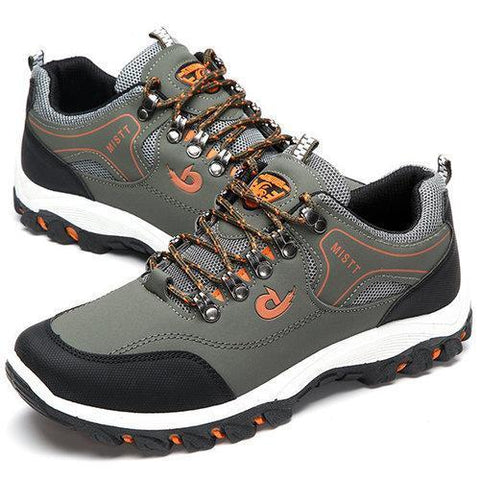 Men Hiking Metal Buckle Shock-absorbing Outdoor Sneakers