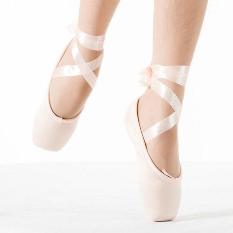 Pink Lace Up Strappy Ballet Flat Dance Shoes For Women