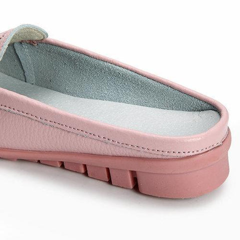 Hollowed Out Slippers Breathable Soft Sole Loafer Flat Shoes