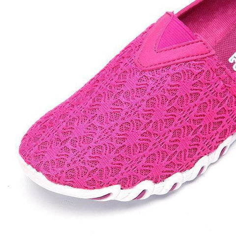 Lace Breathable Casual Soft Light Flat Trainers For Women