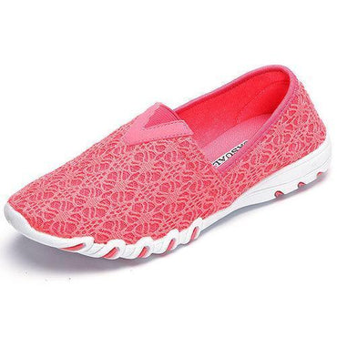 Lace Breathable Casual Soft Light Flat Trainers For Women