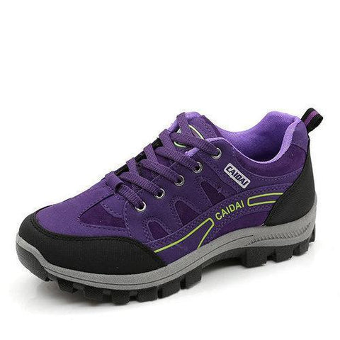 Suede Hiking Lace Up Outdoor Sport Women Sneakers