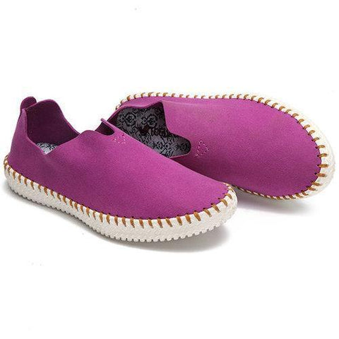 Big Size Handmade Stitching Soft Sole Lazy Casual Flat Loafers For Women