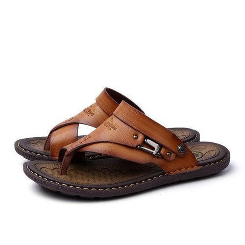 Men Clip Toe Slippers Comfortable Sandals