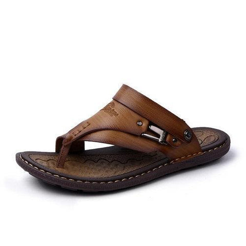 Men Clip Toe Slippers Comfortable Sandals