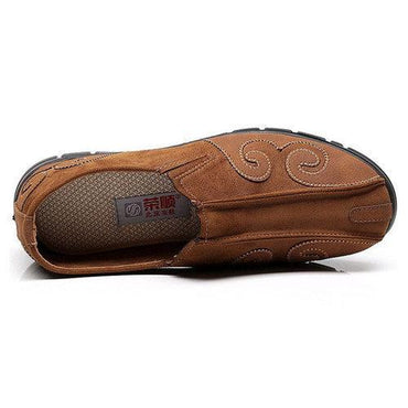 Men Old Peking Fabric Breathable Slip On Loafers Flat Casual Shoes