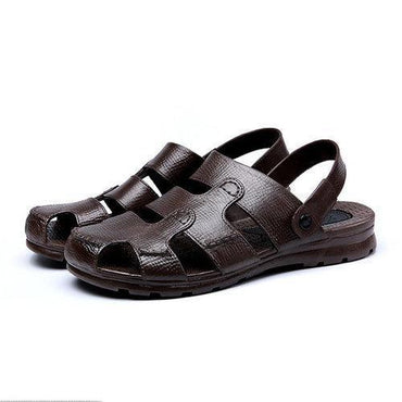 Men Toe Protecting Non-slip Comfortable Beach Shoes Slip On Sandals