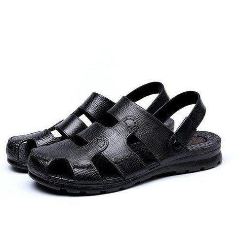 Men Toe Protecting Non-slip Comfortable Beach Shoes Slip On Sandals