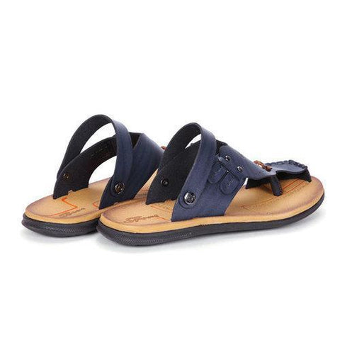 Men Anti-collision Toe Metal Buckle Slip On Soft Sandals