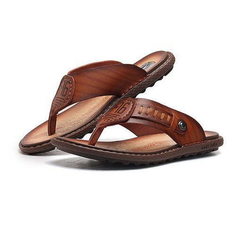 Men Clip Toe Slip Resistant Outsole Flip Flops Flat Cool Casual Sandals