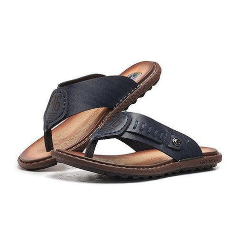 Men Clip Toe Slip Resistant Outsole Flip Flops Flat Cool Casual Sandals