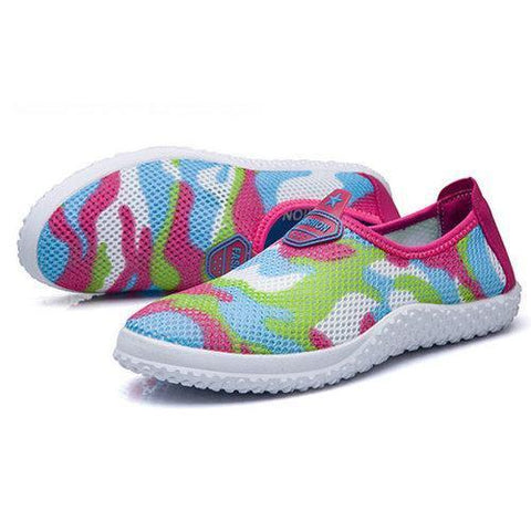 Color Match Lightweight Slip On Mesh Casual Shoes